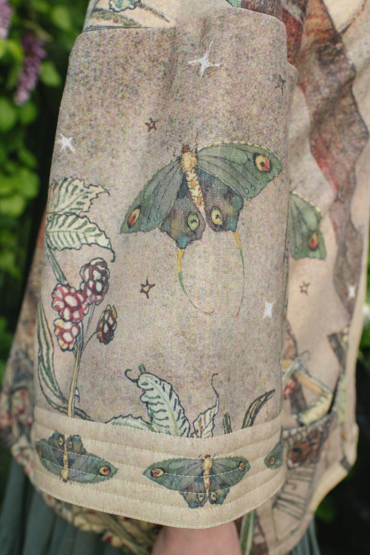 Lovelight Fleece Cottage Kimono Jacket