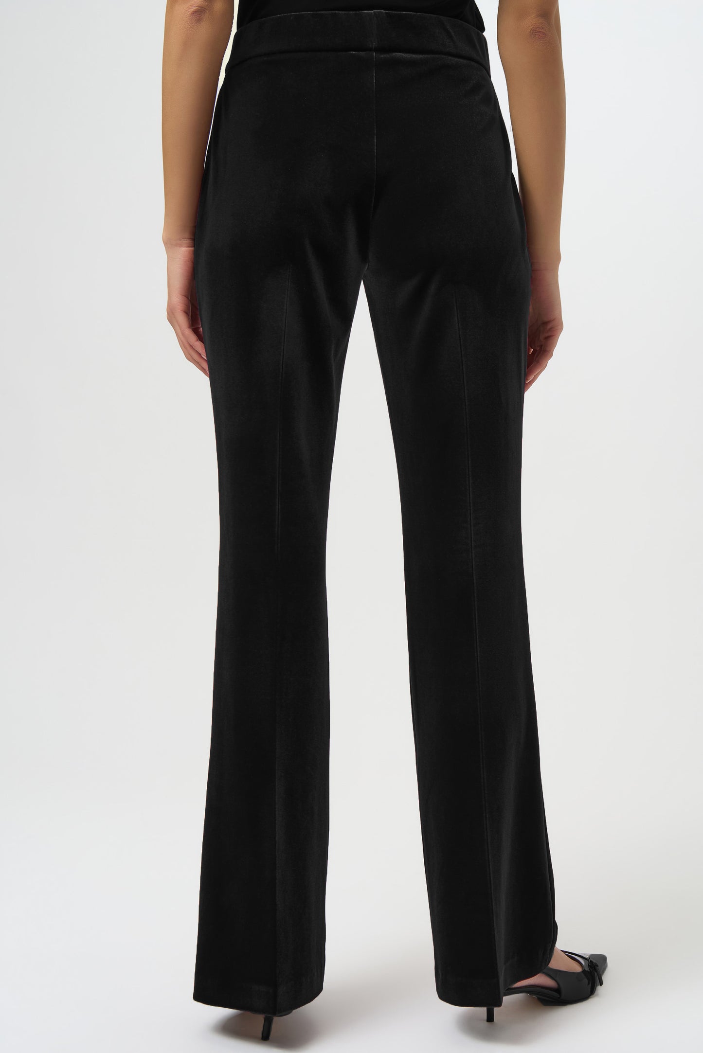 Black Velvet Flared Pant