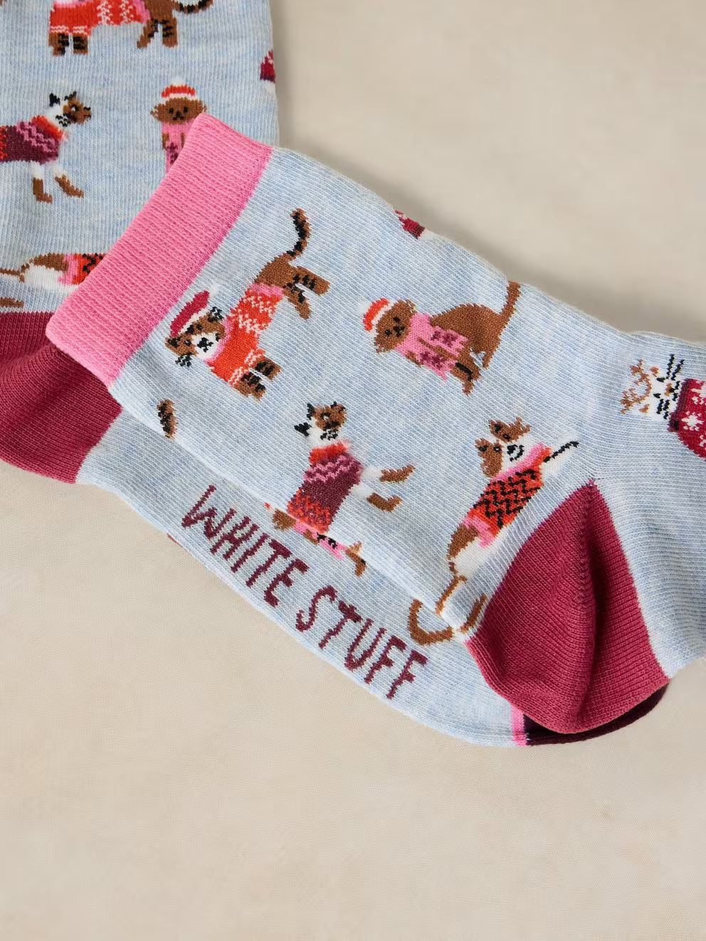 Christmas Cat Cracker Socks