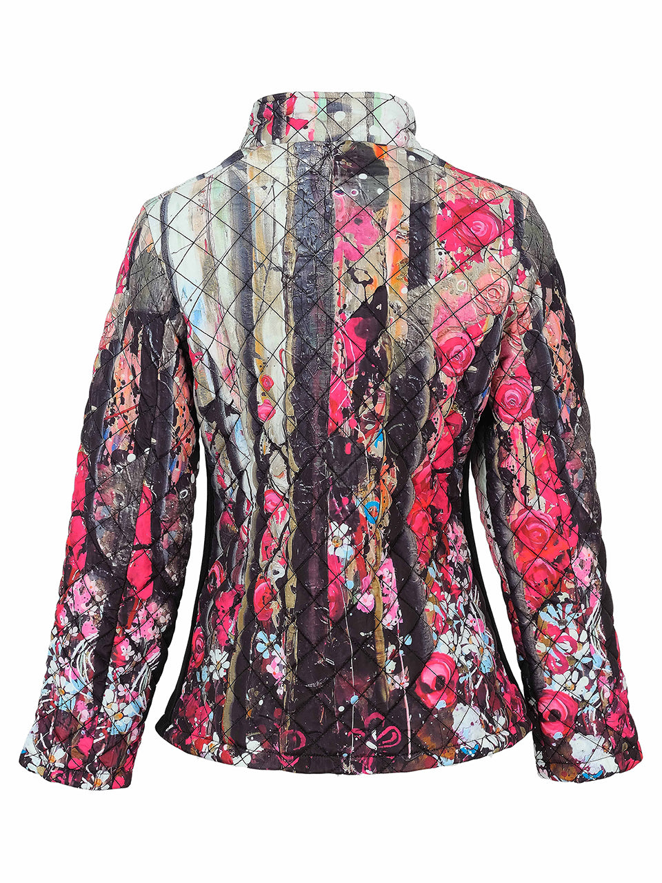 "Wild Forest Rose" Quilted Jacket