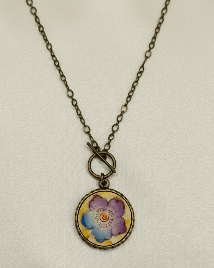"Sun Drop " Antique China Necklace