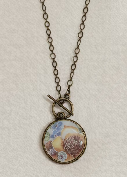 "Aster" Antique China Necklace