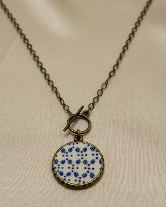 "Tea Cup" Antique China Necklace