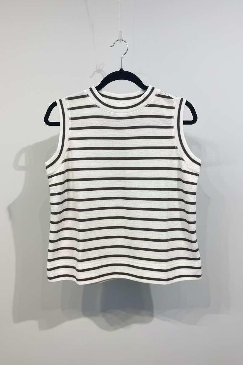 Sleeveless R-Neck Top