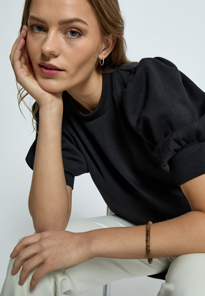 Minus Liva Black Knit Tee