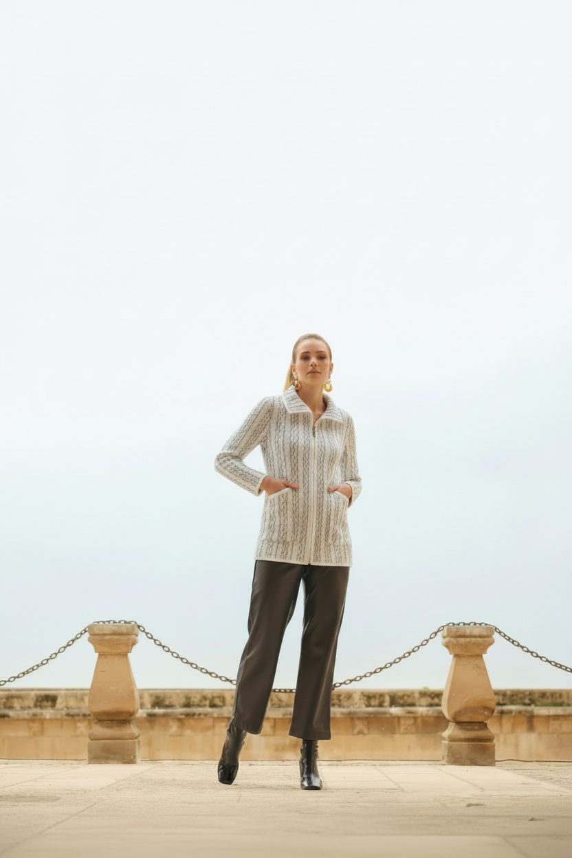 Nocturnal Waves Knit Jacket
