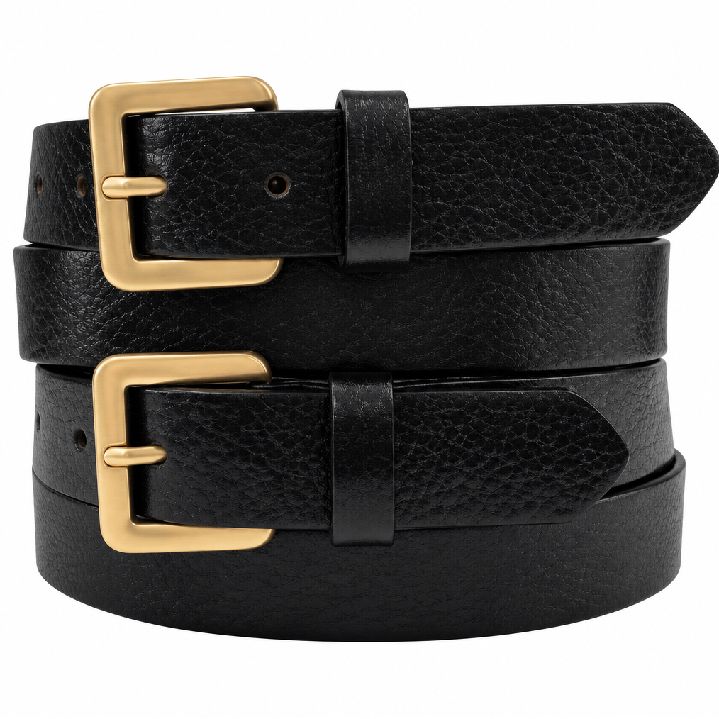 Square Matte Buckle Belt