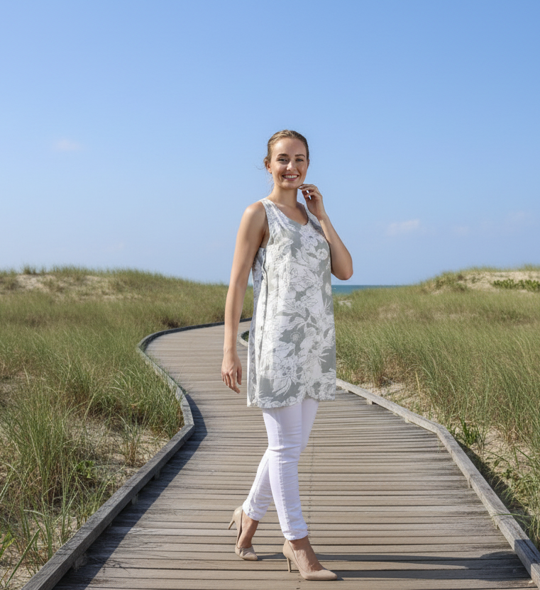 Bella Amore Long Tunic Top - Posh Boutique