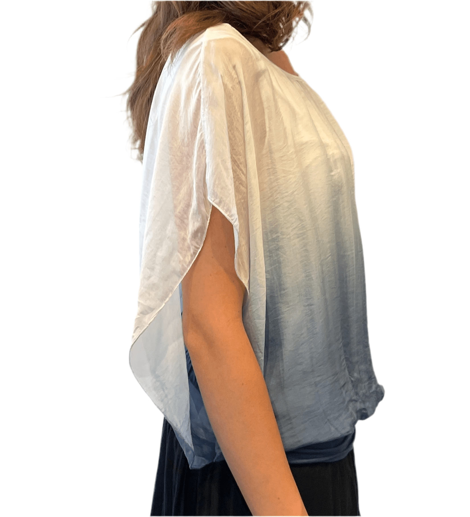 Bella Amore Ombre Silk BlouseTopsPosh Boutique