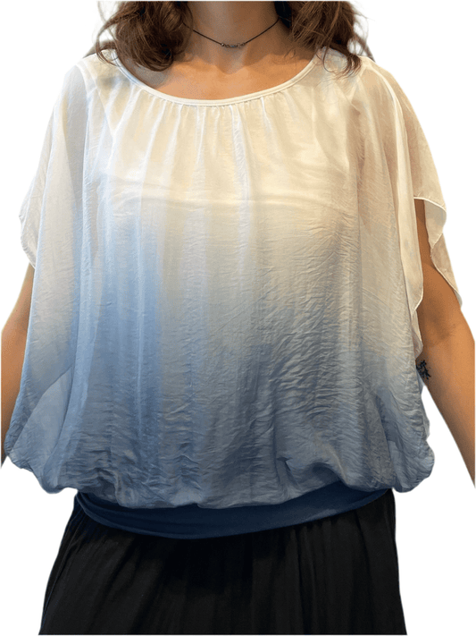 Bella Amore Ombre Silk BlouseTopsPosh Boutique