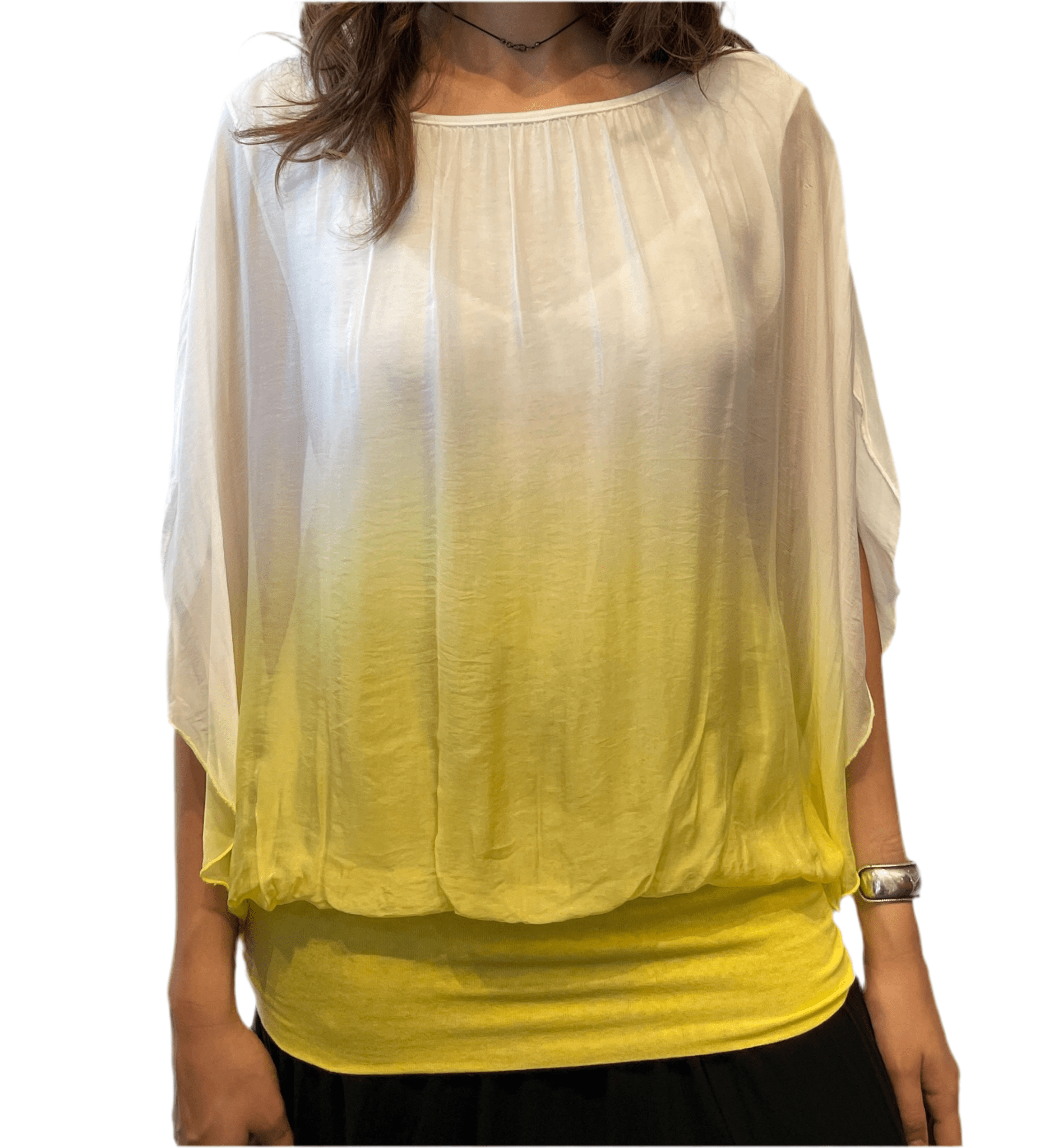 Bella Amore Ombre Silk BlouseTopsPosh Boutique