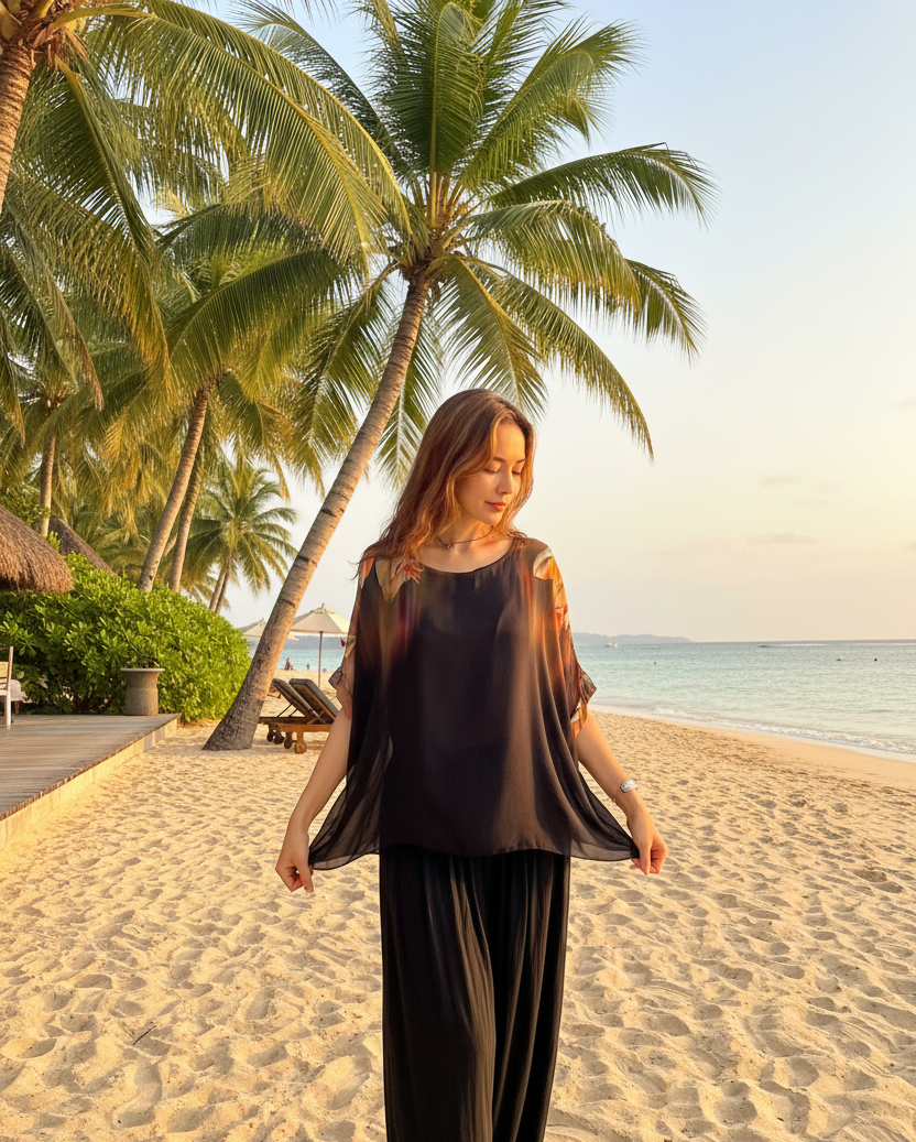 Bella Amore Silk TopTopsPosh Boutique