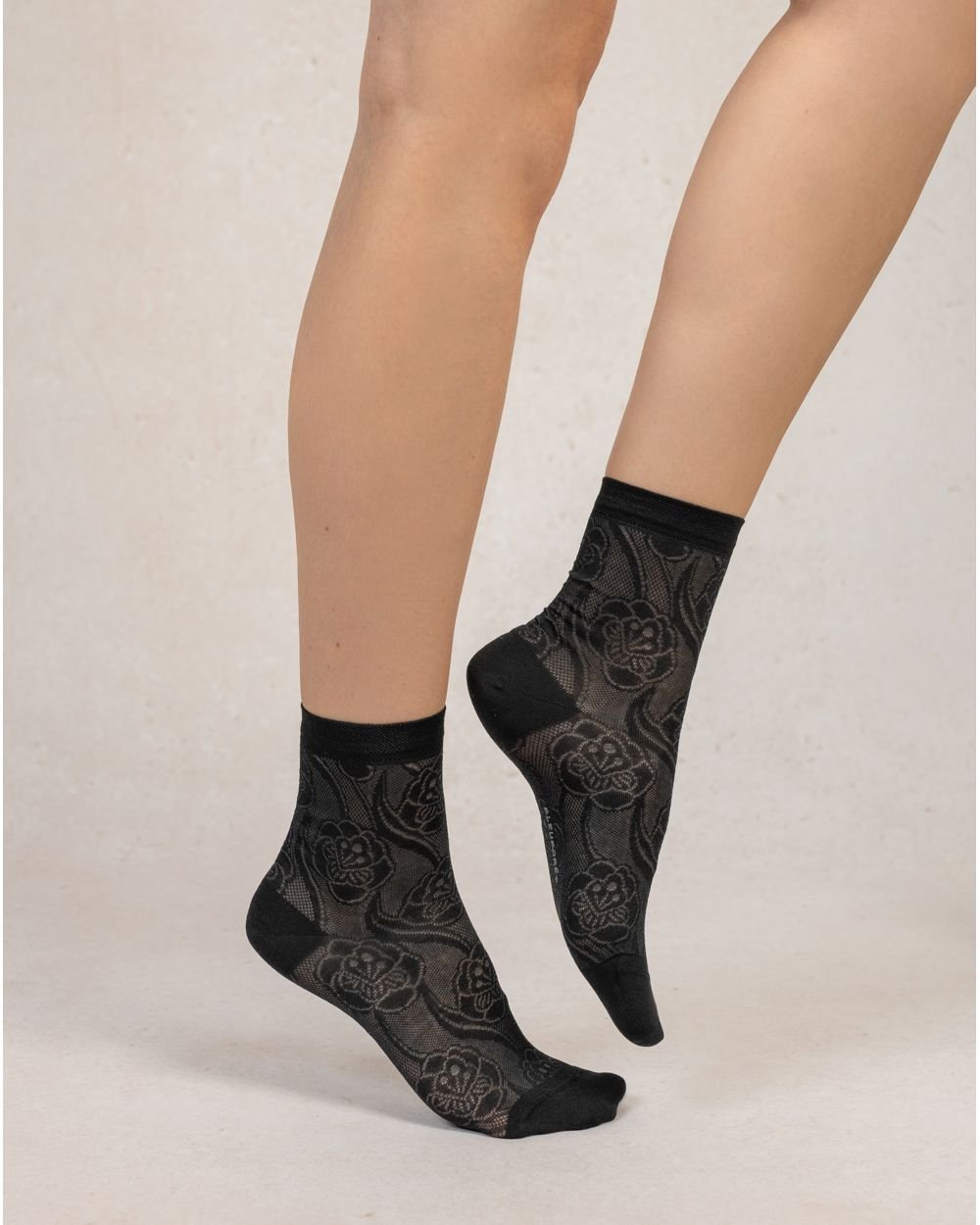 Bleuforêt Floral Lace Silk SocksSocksPosh Boutique