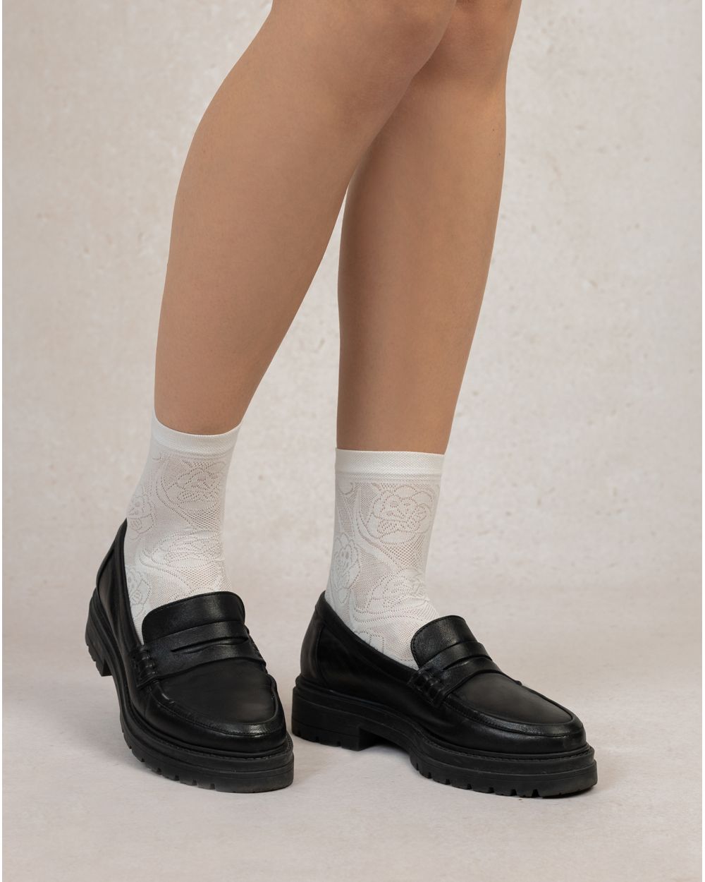Bleuforêt Floral Lace Silk SocksSocksPosh Boutique