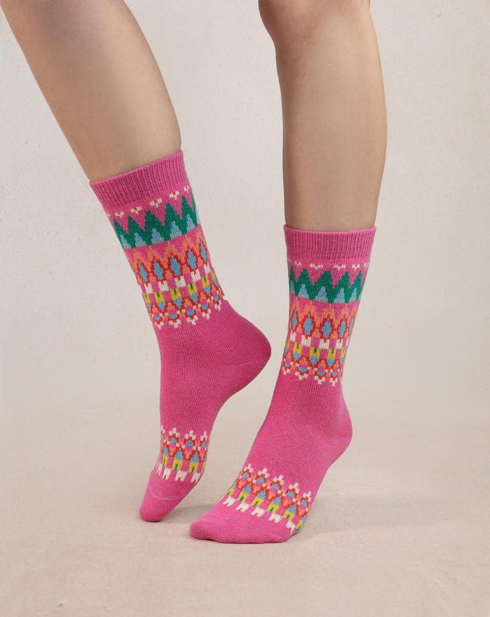 Bleuforêt Jacquard Pattern SocksSocksPosh Boutique