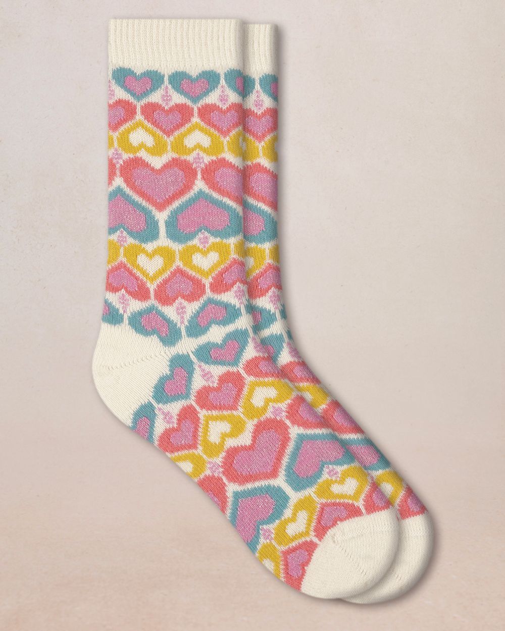 Cashmere Heart SocksPosh Boutique