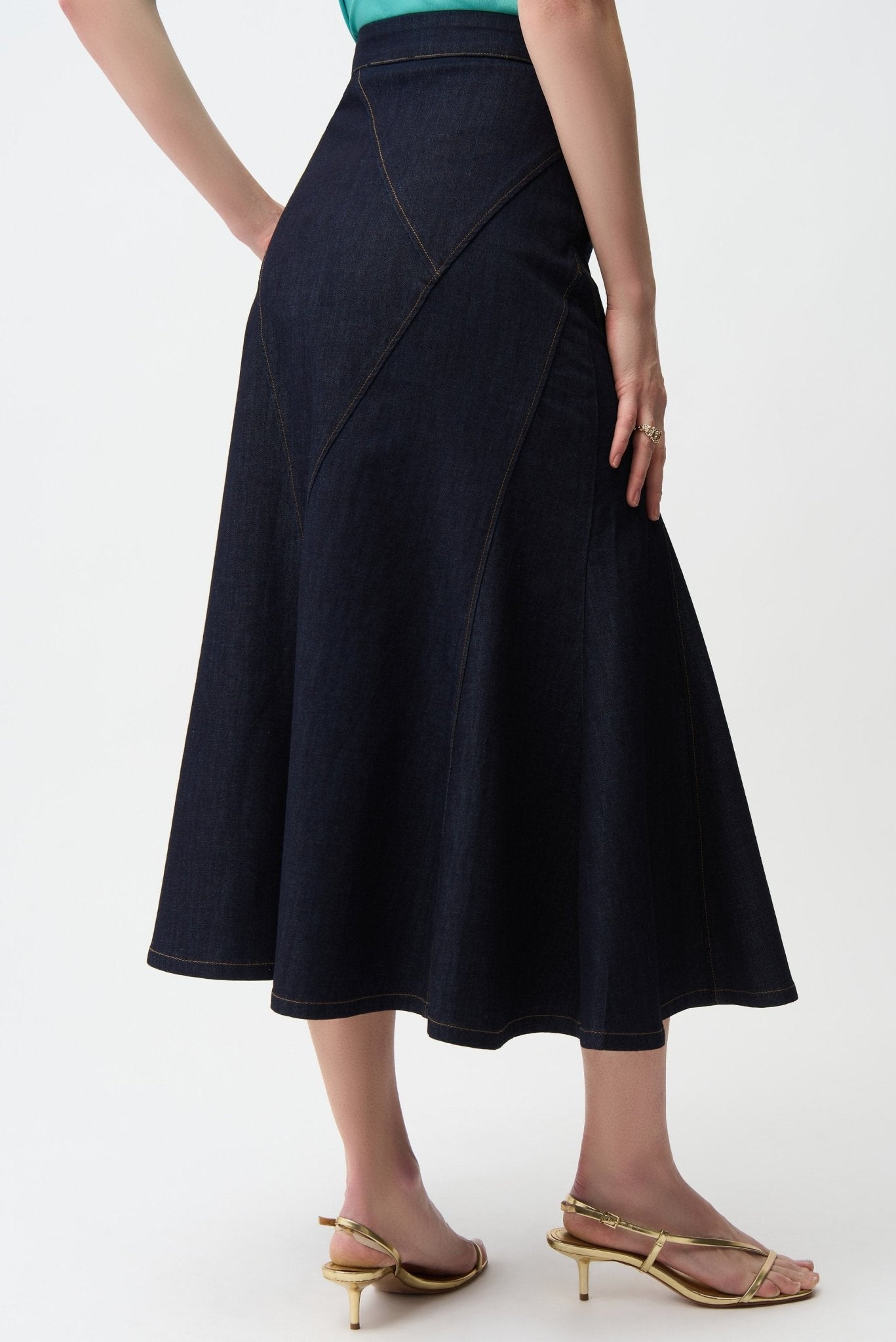 Denim Midi SkirtSkirtsPosh Boutique