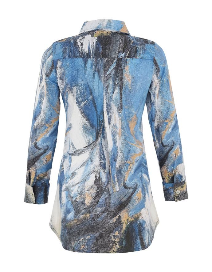 Dolcezza "The Storm" Button - Up BlouseTopsPosh Boutique