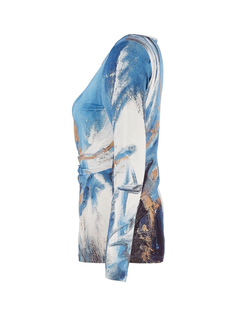 Dolcezza "The Storm" Tie ShirtTopsPosh Boutique