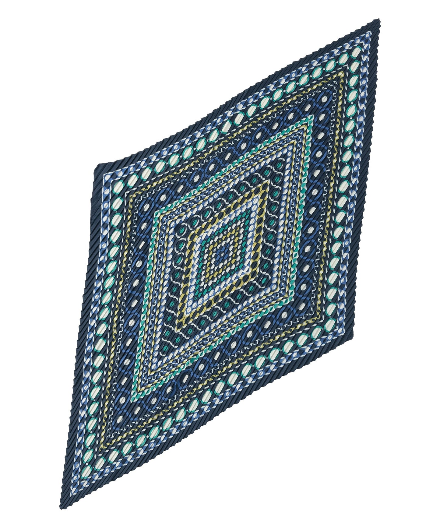 Dots on Dots Pleated Diamond ScarfPosh Boutique
