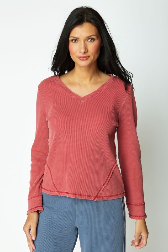 Escape by Habitat Wrap Seam V - Neck TopTopsPosh Boutique