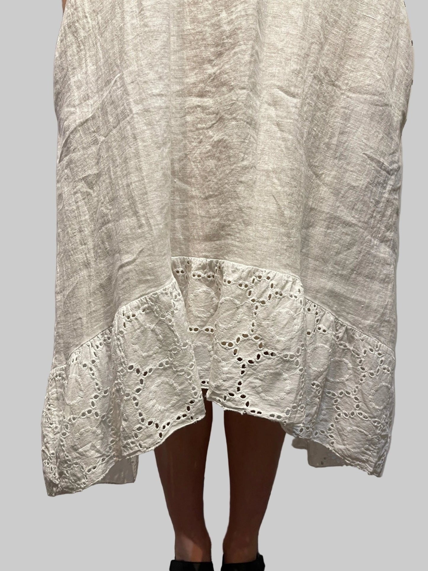 Eyelet Ruffle DressDressesPosh Boutique