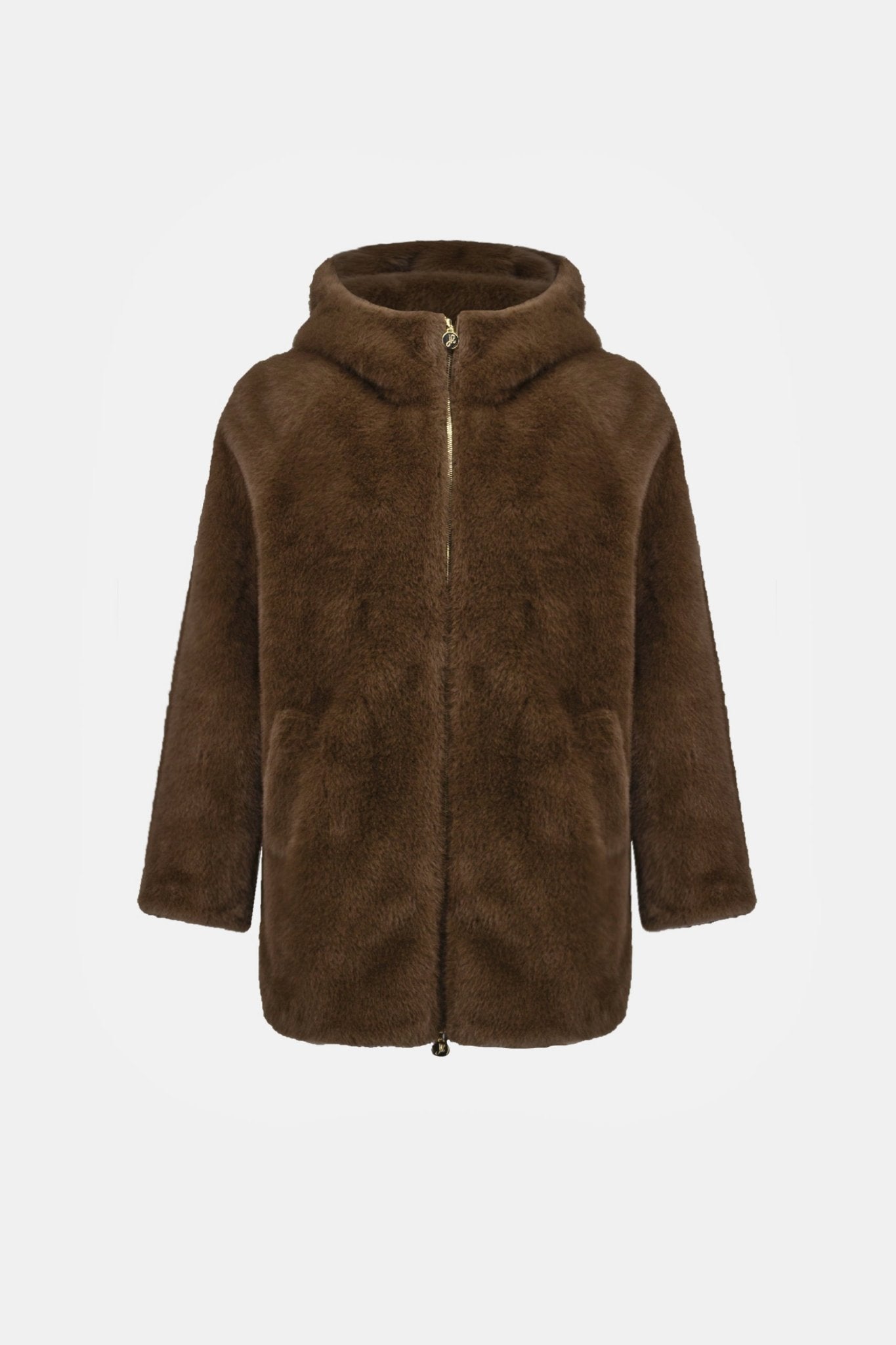 Faux Fur Hooded CoatPosh Boutique