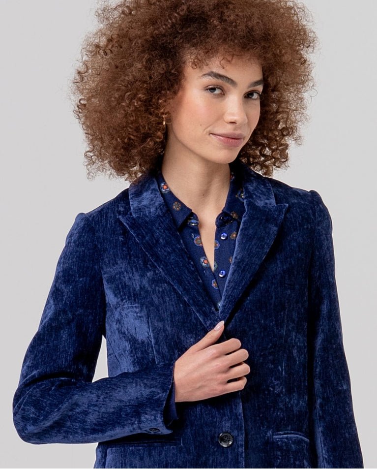 Fitted Velvet BlazerJacketsPosh Boutique