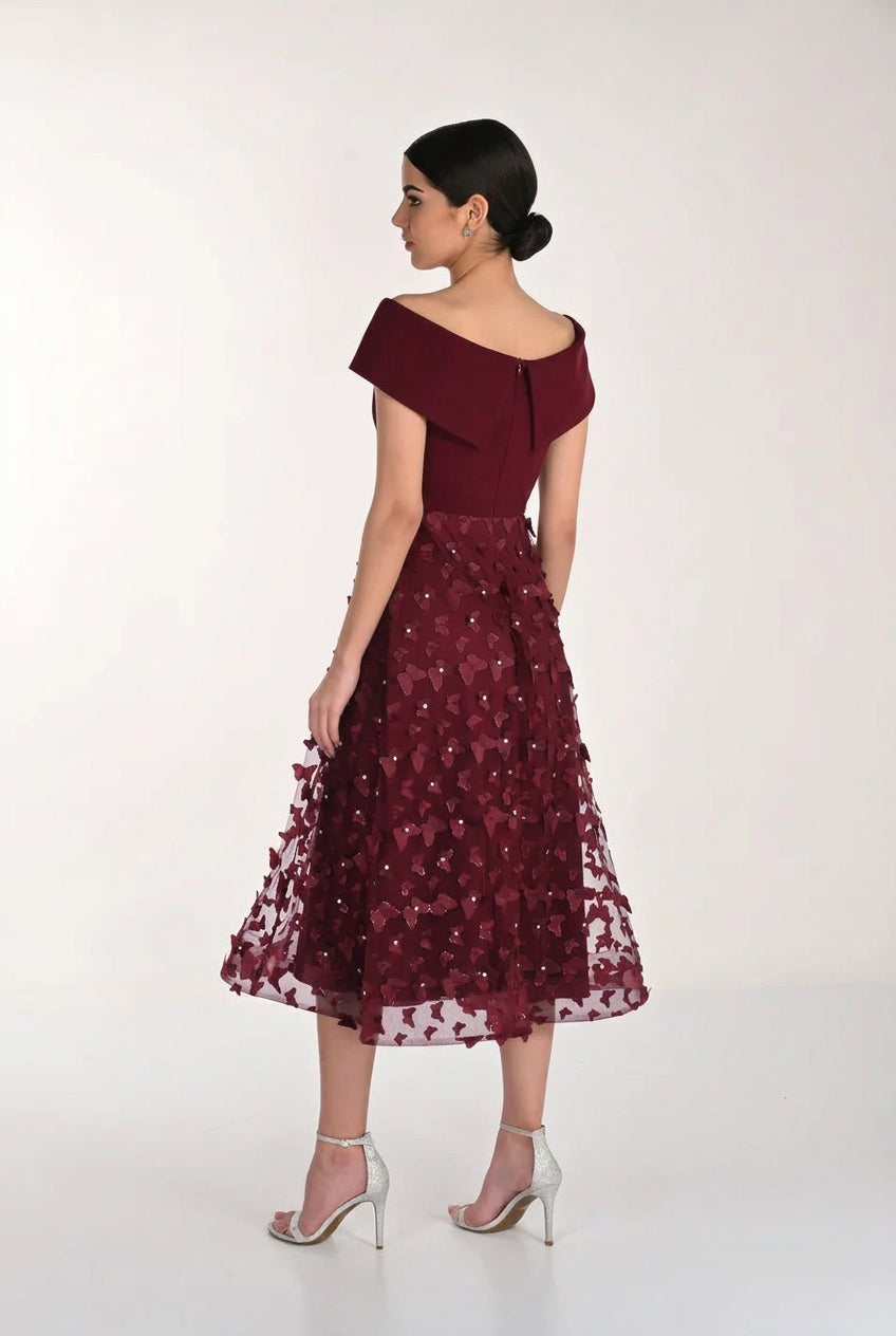 Floral Midi DressPosh Boutique