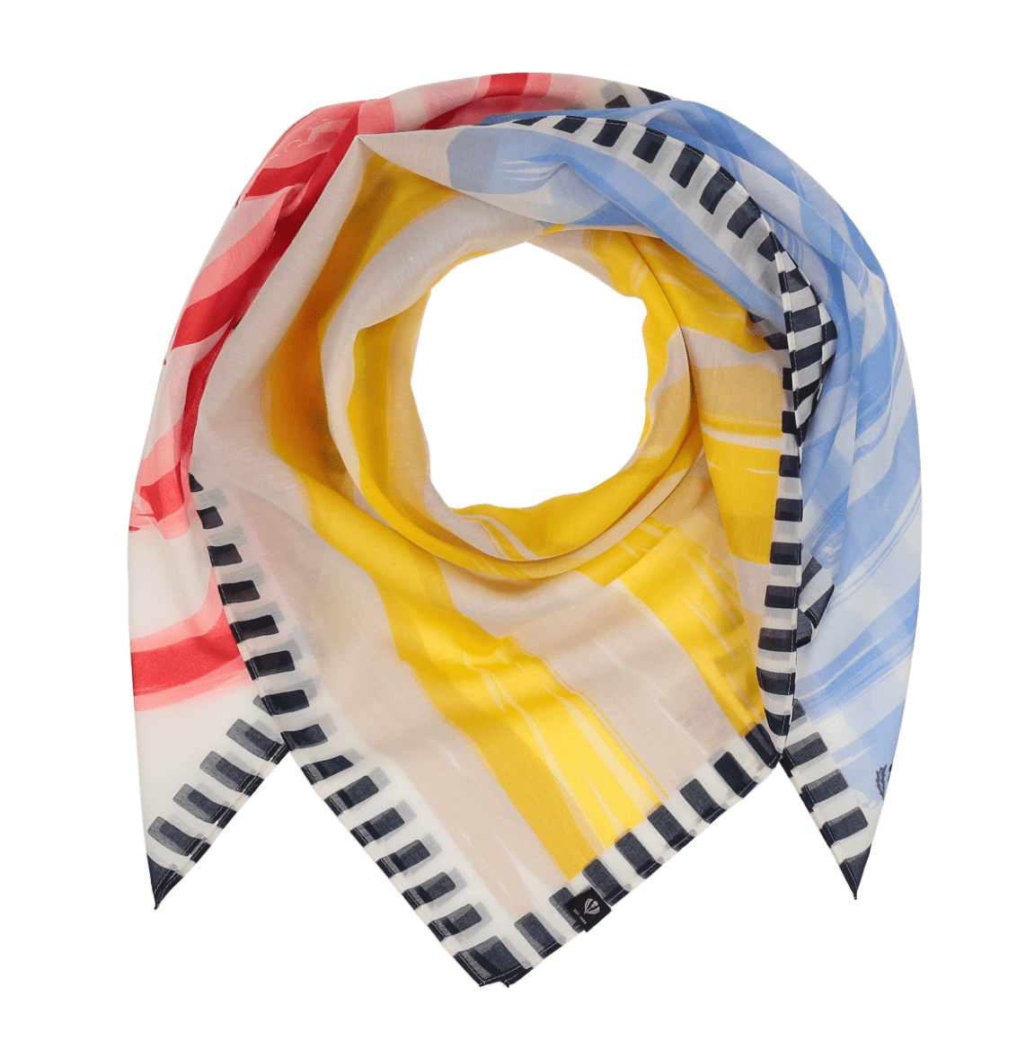 Fraas Lined Heart Silk SquareScarvesPosh Boutique