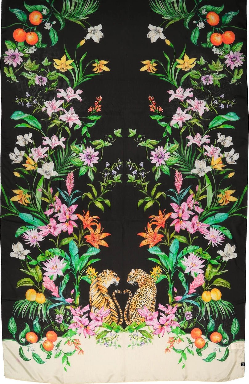 Fraas Tropical Luxury Silk ScarfScarvesPosh Boutique
