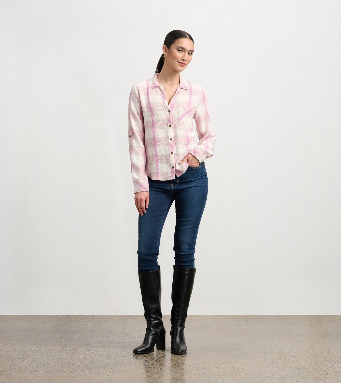 Hatley Lila Button DownTopsPosh Boutique