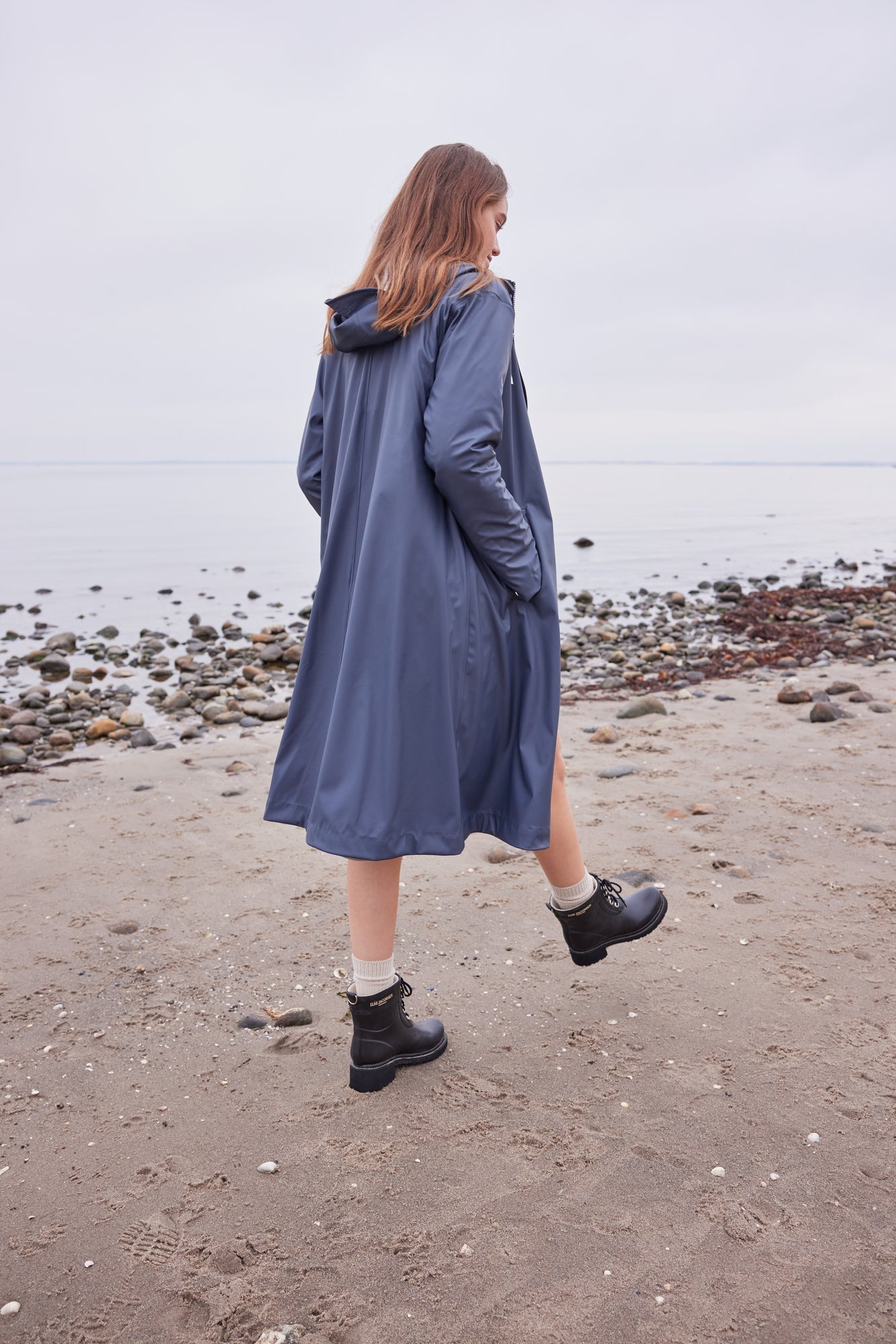Ilse Jacobsen Long RaincoatJacketsPosh Boutique