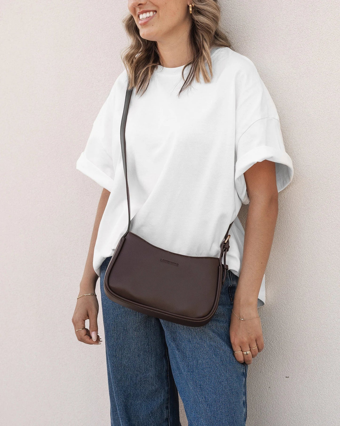 Ivy Shoulder Bag - ChocolateHandbagsPosh Boutique