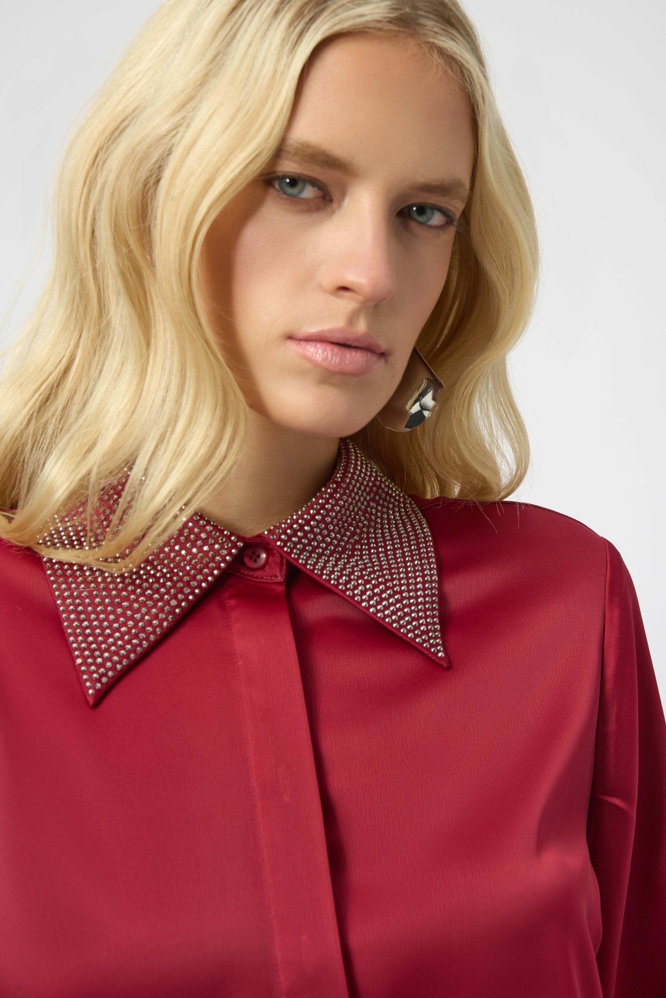 Joseph Ribkoff Embellished Collar BlouseTopsPosh Boutique