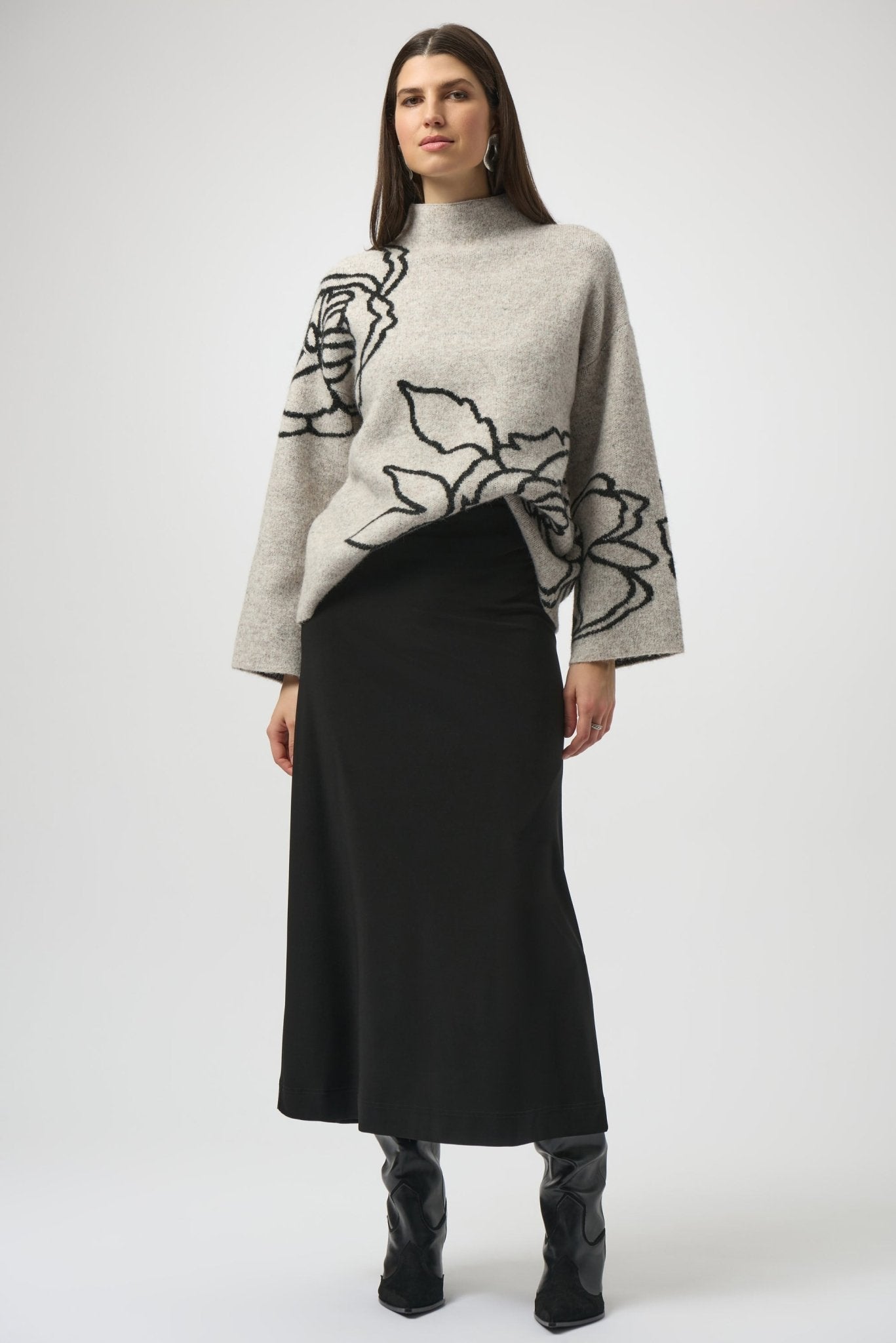 Joseph Ribkoff Floral Knit PulloverPosh Boutique