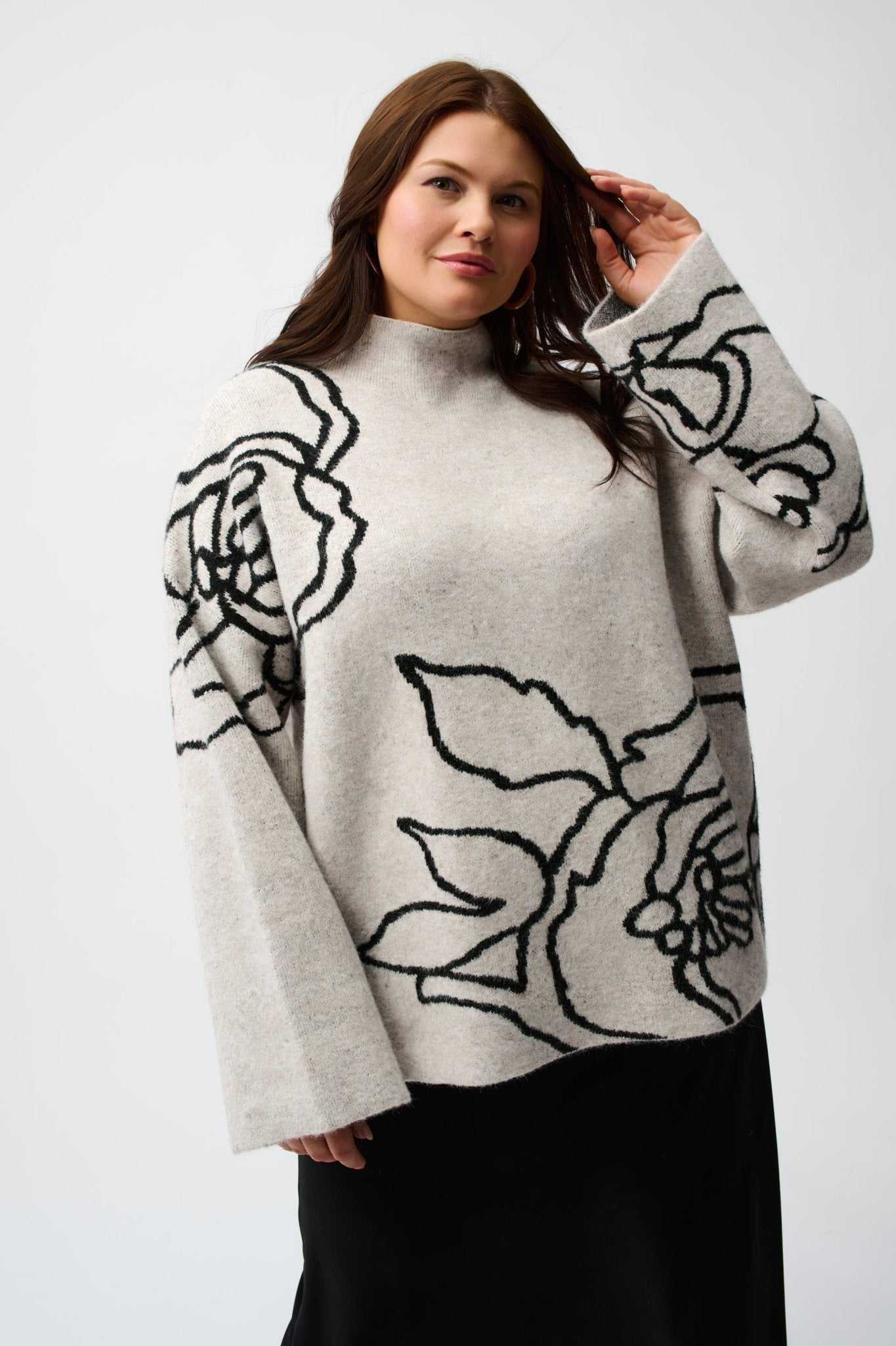 Joseph Ribkoff Floral Knit PulloverPosh Boutique