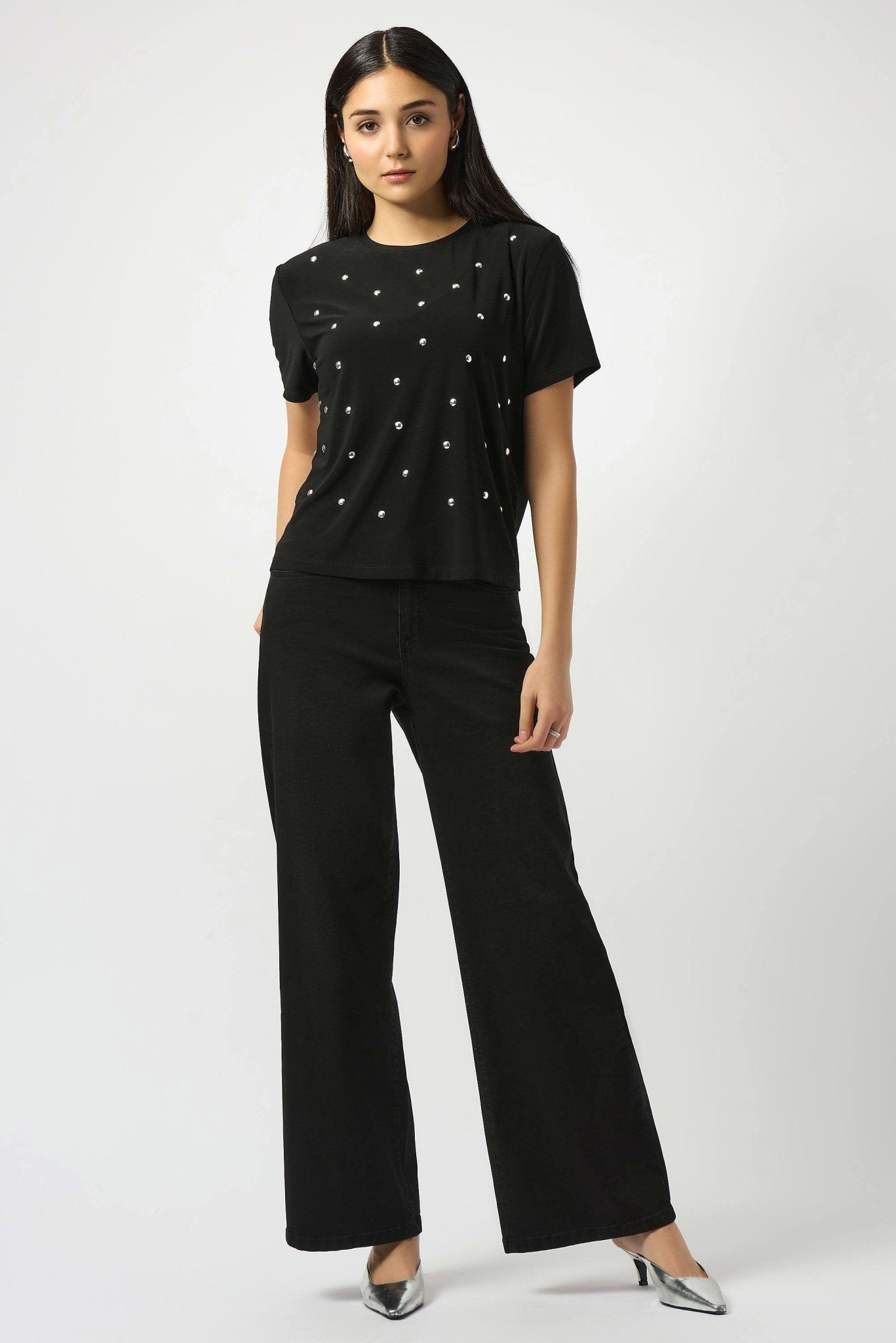 Joseph Ribkoff Goldie Wide Leg JeanDenimPosh Boutique