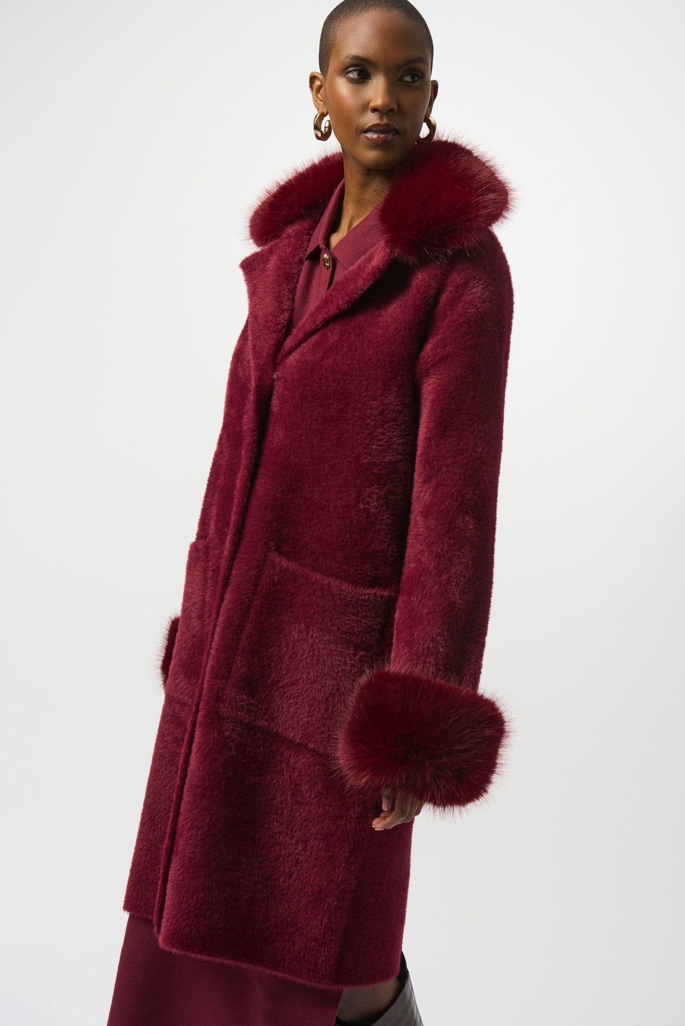 Joseph Ribkoff Kylie Fur CoatJacketsPosh Boutique
