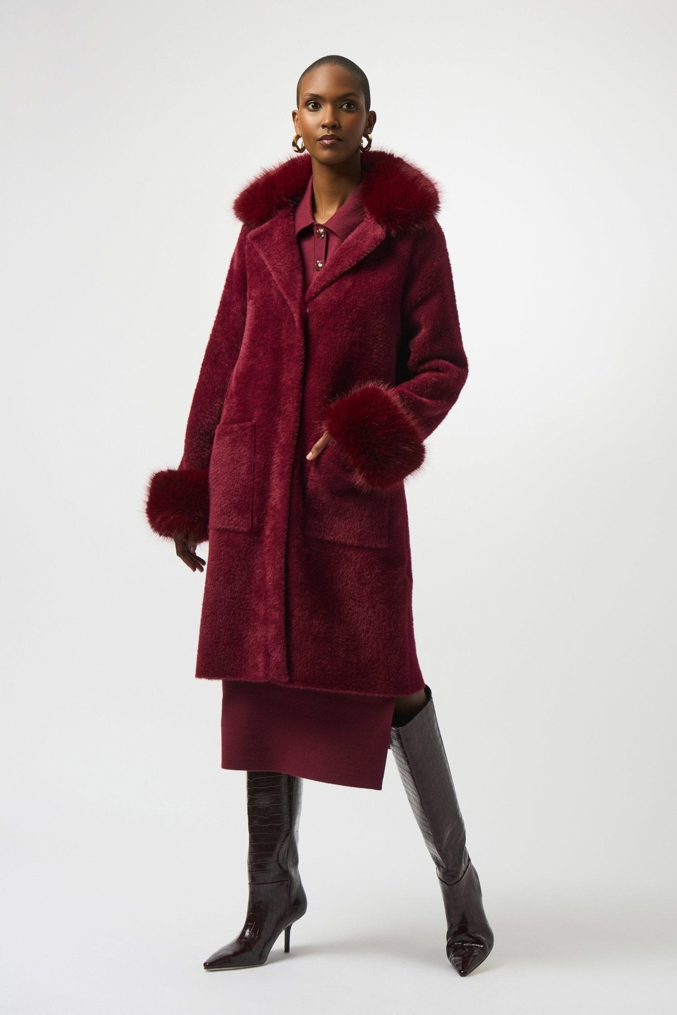 Joseph Ribkoff Kylie Fur CoatJacketsPosh Boutique