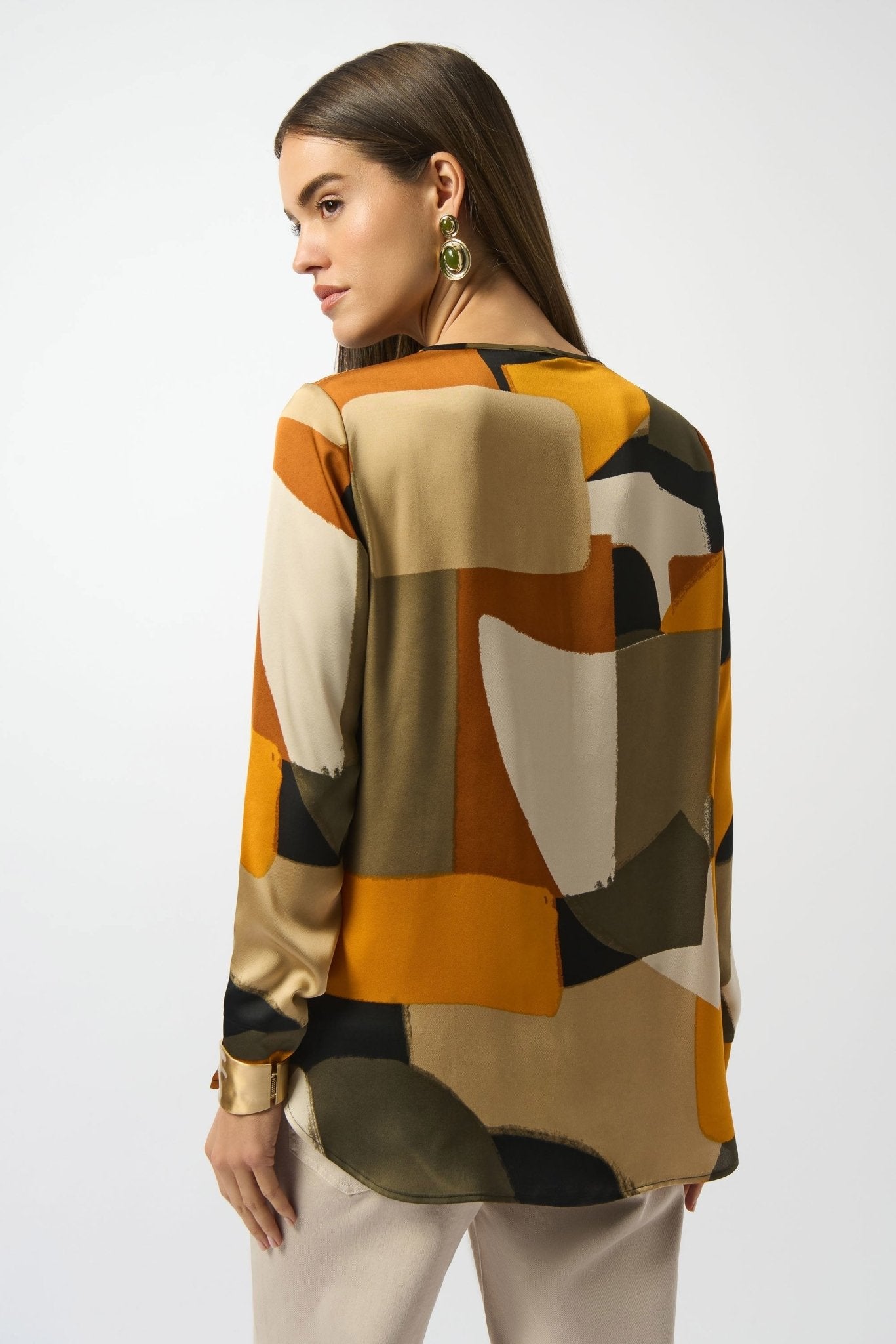 Joseph Ribkoff Recycled Satin Straight TunicTopsPosh Boutique
