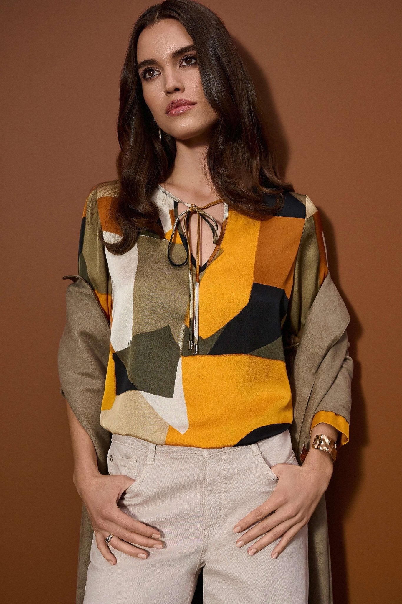 Joseph Ribkoff Recycled Satin Straight TunicTopsPosh Boutique