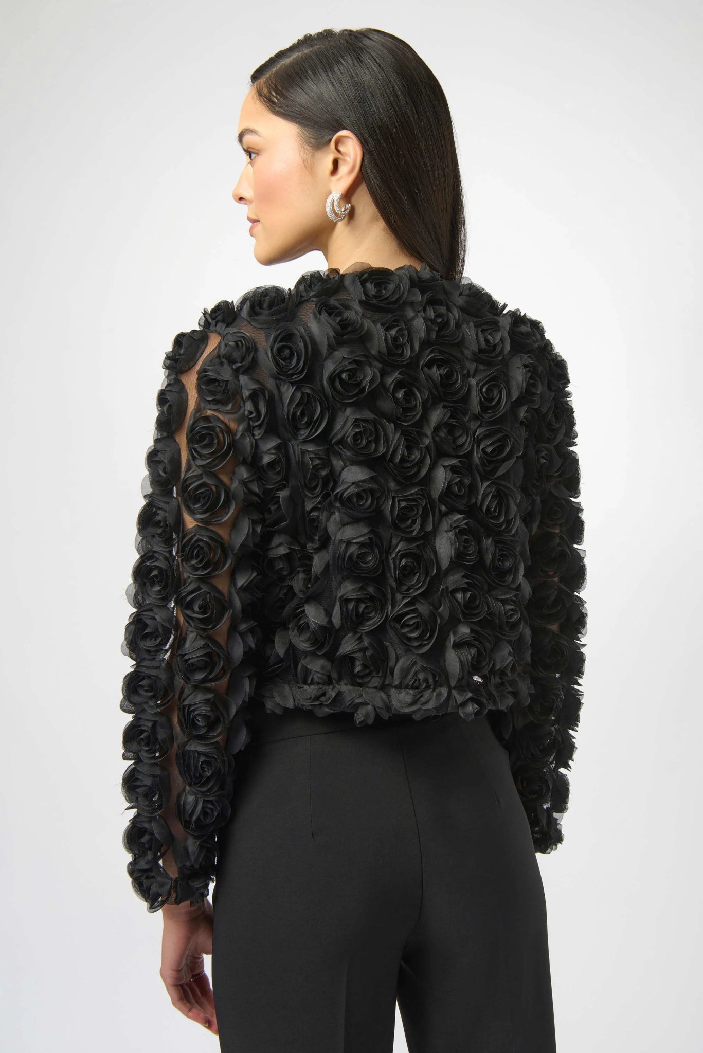 Joseph Ribkoff Rosette Cover UpJacketsPosh Boutique