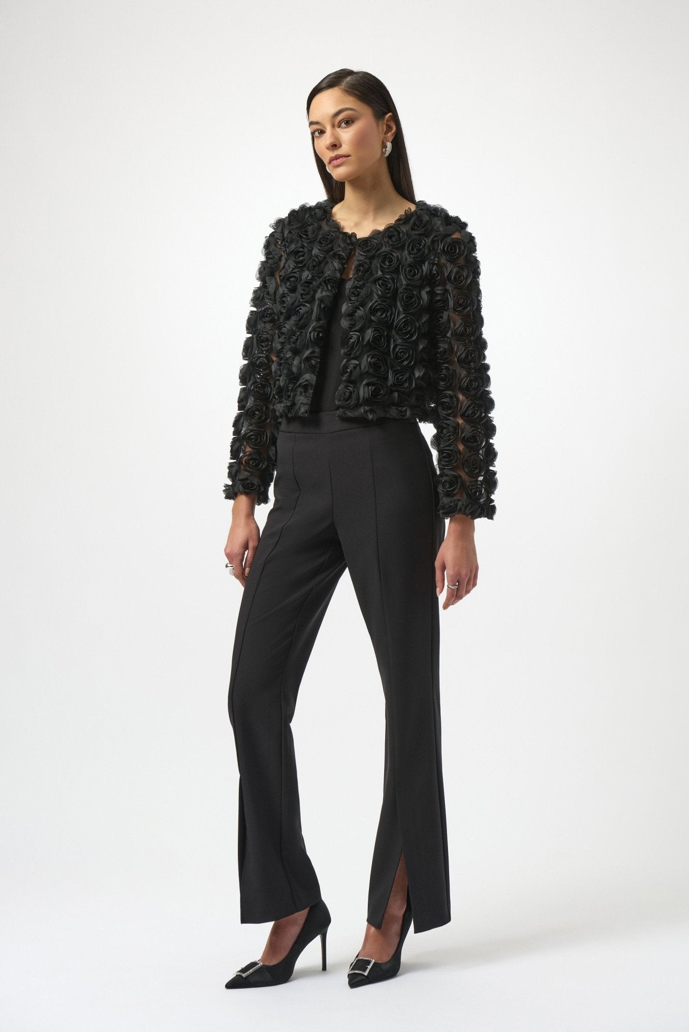 Joseph Ribkoff Rosette Cover UpJacketsPosh Boutique