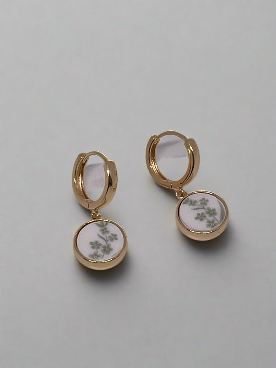 K.Ross Antique China Huggie EarringsJewelryPosh Boutique