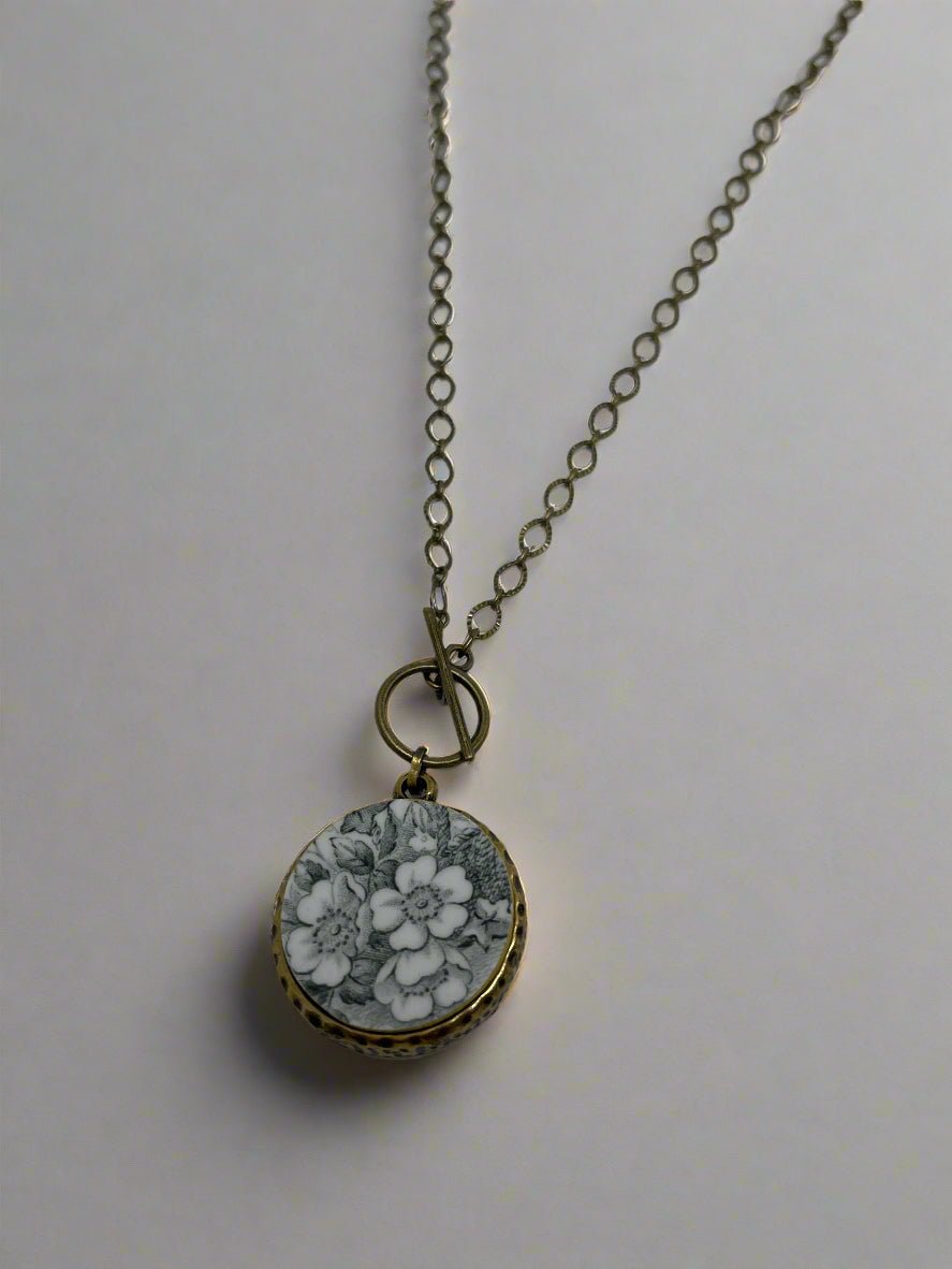 K.Ross Antique China Pendant NecklaceJewelryPosh Boutique