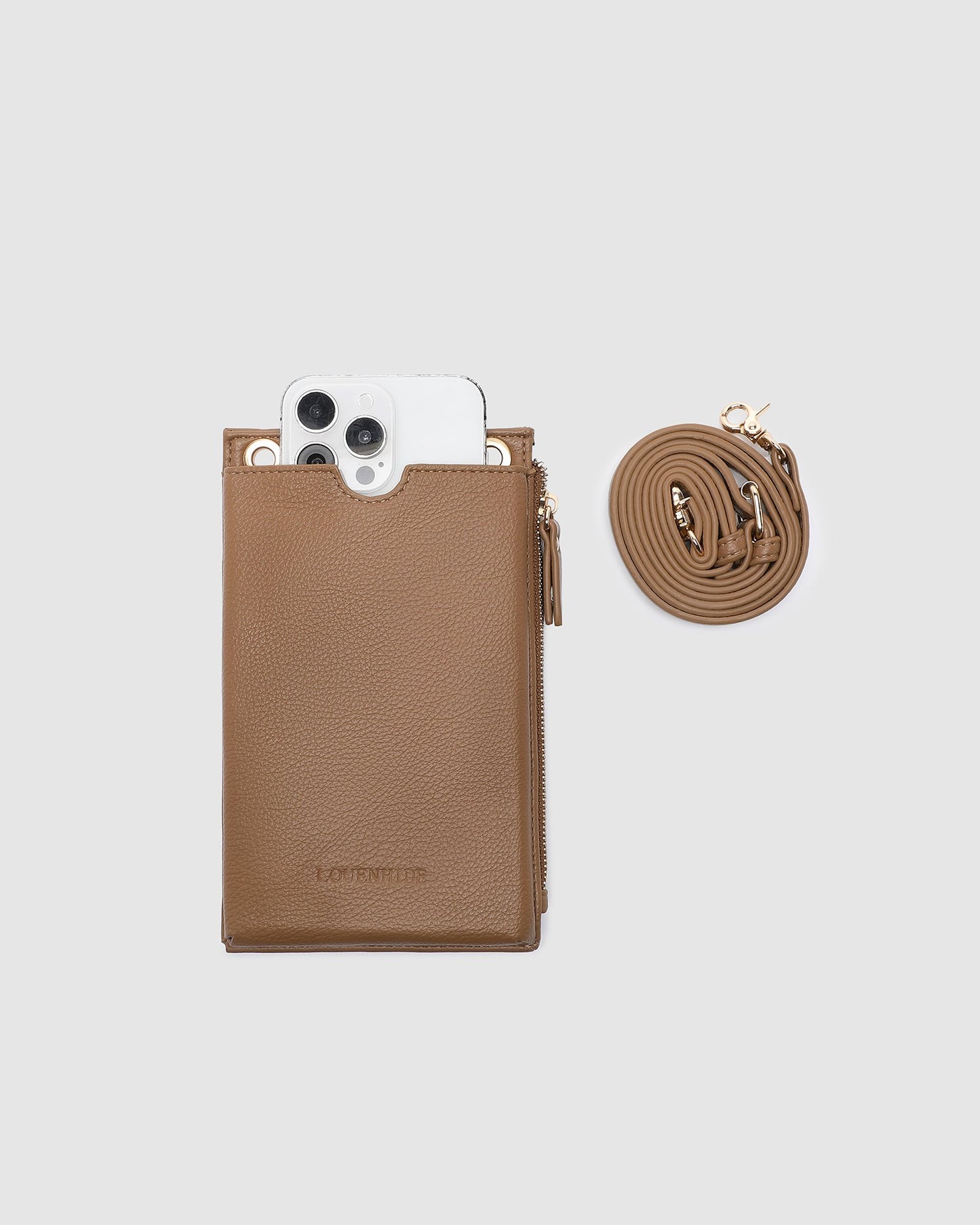 Suki RFID Phone Bag Caramel