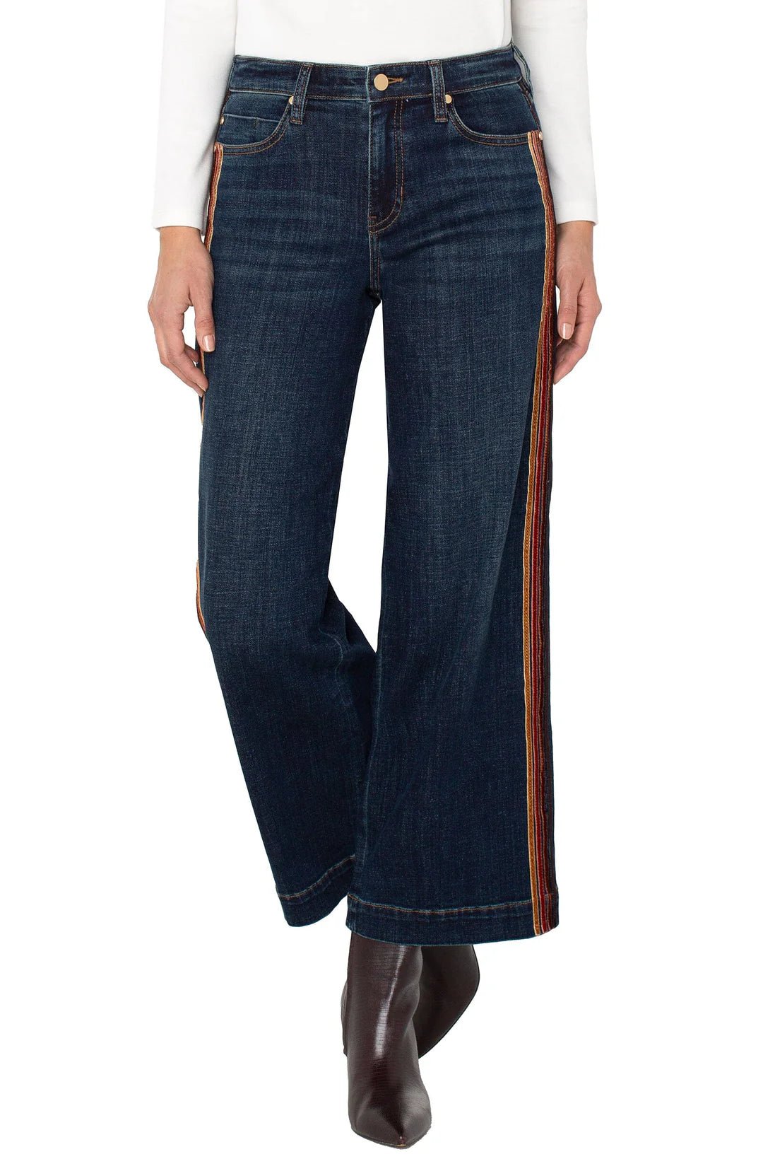 Liverpool Stride Velvet Trim JeanDenimPosh Boutique