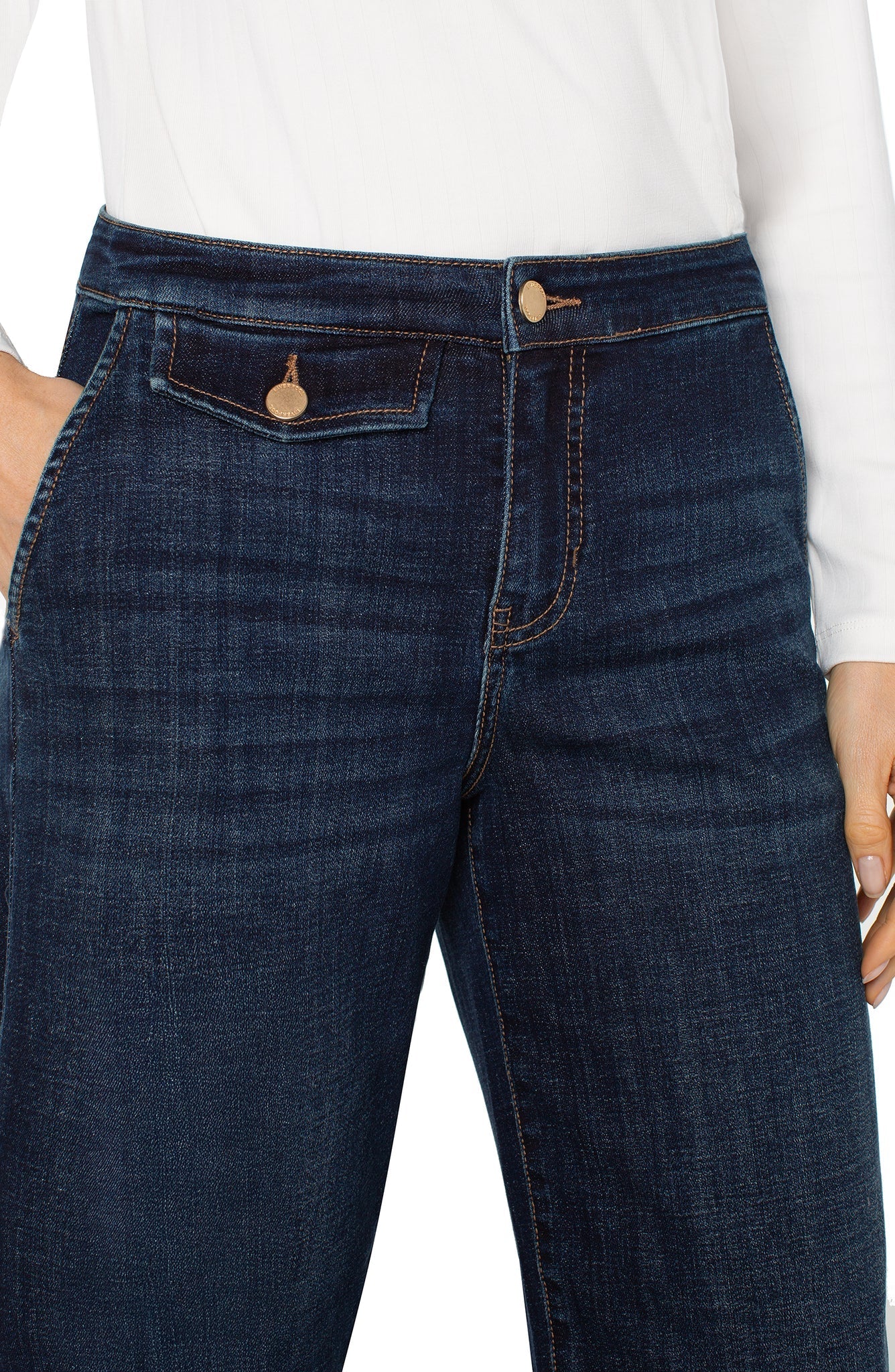 Liverpool Wide Leg Stride JeanDenimPosh Boutique