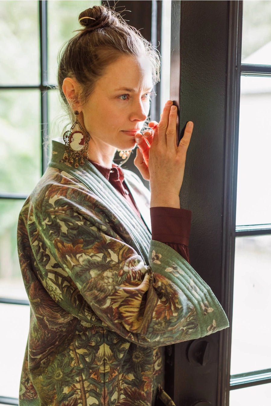 Market of Stars Love Grows Wild Fleece Cottage Kimono JacketJacketsPosh Boutique